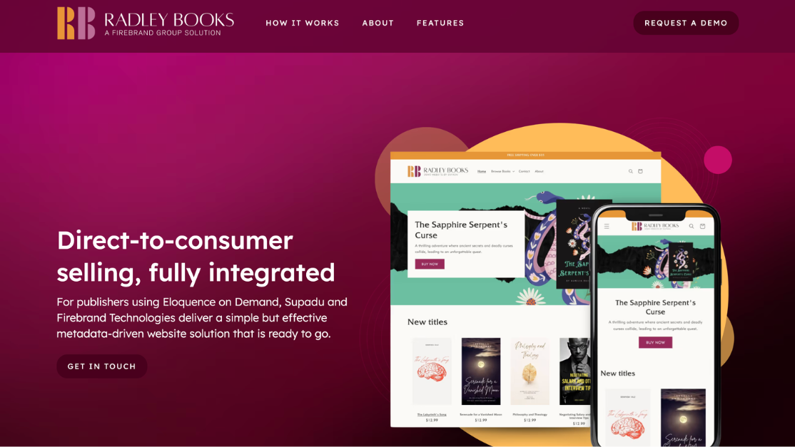 Supadu & Firebrand Technologies launch Radley Books, a website solution for publishers